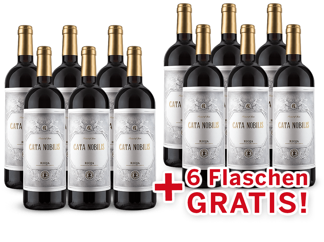 Vorteilspaket 12 für 6 Bodegas Nubori Rioja Cata Nobilis von Nubori