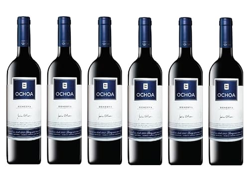 6x 0,75l - 2015er - Bodegas Ochoa - Reserva - Navarra D.O.P. - Spanien - Rotwein trocken von Bodegas Ochoa