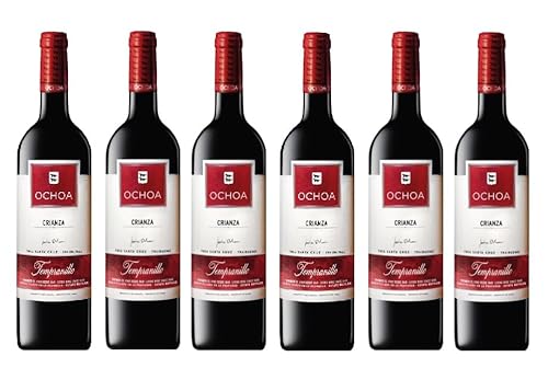 6x 0,75l - 2021er - Bodegas Ochoa - Tempranillo - Crianza - Navarra D.O.P. - Spanien - Rotwein trocken von Bodegas Ochoa