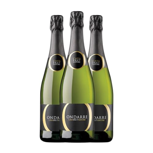 Ondarre Viura Brut Natur Cava 75 cl (Schachtel mit 3 Flaschen von 75 cl) von Bodegas Ondarre