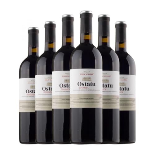 Ostatu Rioja Alterung Medium Flasche 50 cl Rotwein (Karton mit 6 Medium Flasche von 50 cl) von Bodegas Ostatu