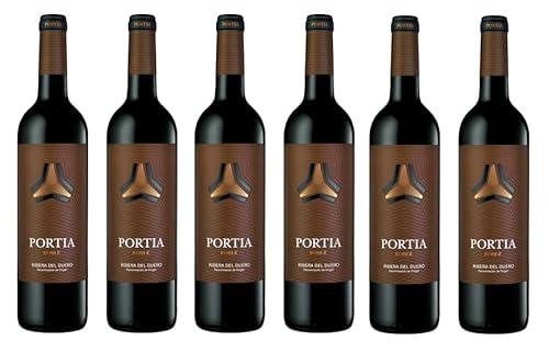 6x 0,75l - 2023er - Bodegas Portia - Roble - Ribera del Duero D.O.P. - Spanien - Rotwein trocken von Bodegas Portia