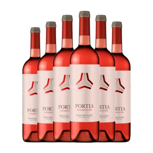 Portia Rosat Cuvée Ribera del Duero Jung 75 cl Rosé-Wein (Karton mit 6 Flaschen von 75 cl) von Bodegas Portia