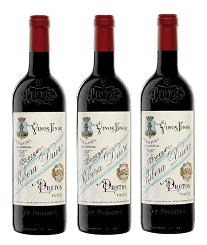 3x 0,75l - 2021er - Bodegas Protos - Protos' 27 - Tinto - Ribera del Duero D.O.P. - Spanien - Rotwein trocken von Bodegas Protos