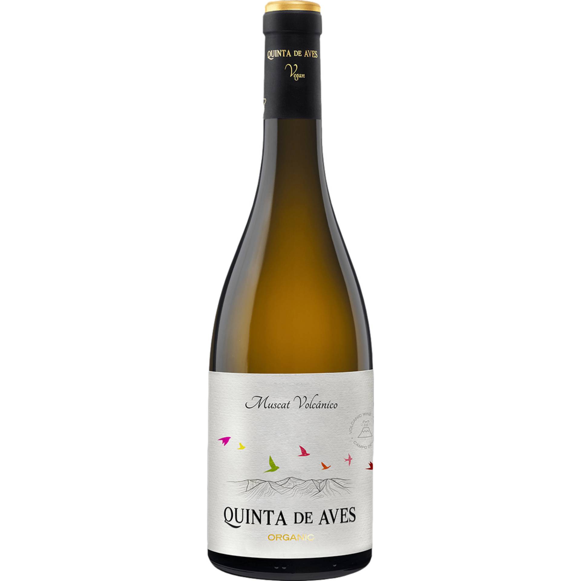 Quinta de Aves Muscat Volcanico Bio, Vino de la Tierra Castilla, Kastilien - La Mancha, 2023, Weißwein von Bodegas Quinta de Aves S.L. Ciudad Real - Espana