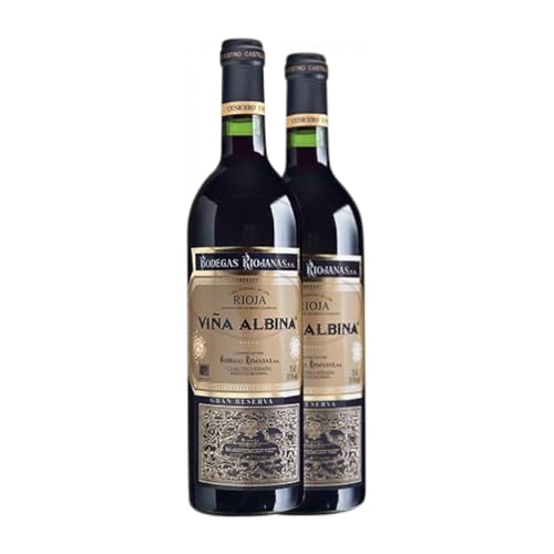 Bodegas Riojanas Viña Albina Rioja Große Reserve Magnum-Flasche 1,5 L Rotwein (Karton mit 2 Magnum-Flasche von 1,5 L) von Bodegas Riojanas