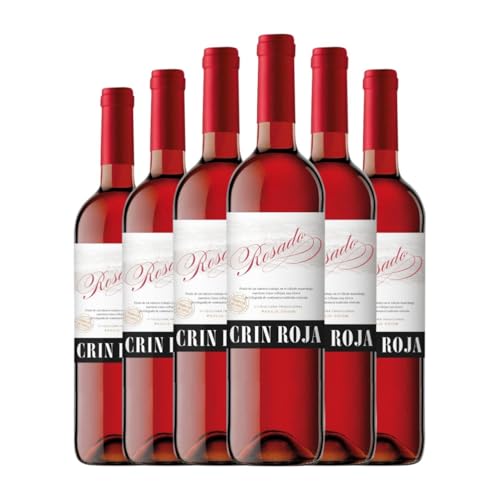 Roqueta Crin Roja Rosado Tempranillo Vino de la Tierra de Castilla 75 cl Rosé-Wein (Karton mit 6 Flaschen von 75 cl) von Bodegas Roqueta