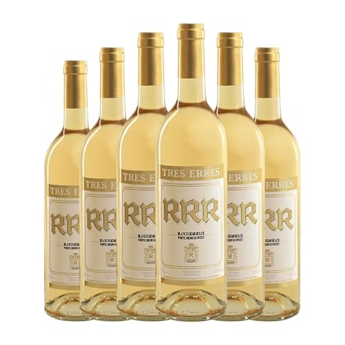 Roqueta RRR Tres Erres Blanco Halbtrocken Halbsüß 75 cl Weißwein (Karton mit 6 Flaschen von 75 cl) von Bodegas Roqueta