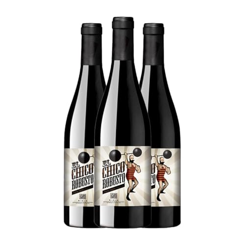 San Martín de Ábalos El Chico Robusto Tempranillo Rioja 75 cl Rotwein (Karton mit 3 Flaschen von 75 cl) von Bodegas San Martín de Ábalos