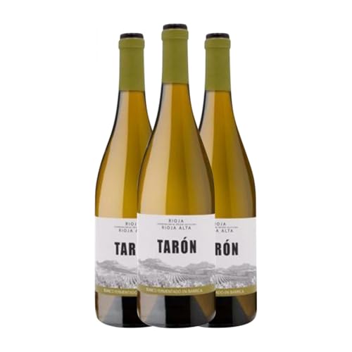 Tarón Blanco Barrel Fermented Tempranillo Rioja 75 cl Rotwein (Karton mit 3 Flaschen von 75 cl) von Bodegas Tarón