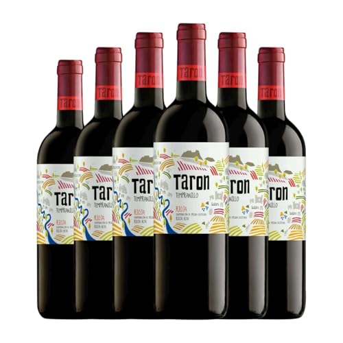 Tarón Tempranillo Rioja 75 cl Rotwein (Karton mit 6 Flaschen von 75 cl) von Bodegas Tarón