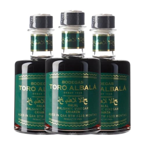 Essig Toro Albalá Halal Balsámico Montilla-Moriles Alterung Kleine Flasche 20 cl (Karton mit 3 Kleine Flasche von 20 cl) von Bodegas Toro Albalá