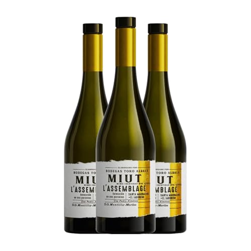 Toro Albalá Miut l'Assemblage Montilla-Moriles Alterung 75 cl Weißwein (Karton mit 3 Flaschen von 75 cl) von Bodegas Toro Albalá