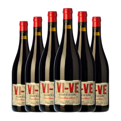 Valdelana Vi-Ve Maceración Carbónica Rioja Jung 75 cl Rotwein (Karton mit 6 Flaschen von 75 cl) von Bodegas Valdelana