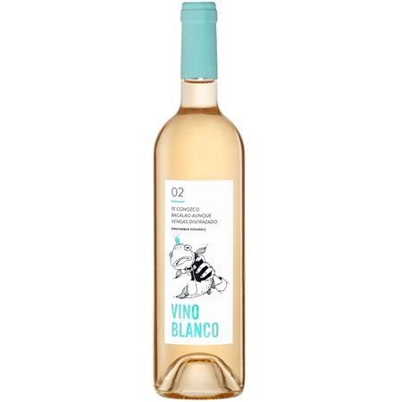 jamon.de Hauswein Nr. 2 | Vino Blanco | Weißwein aus Spanien D.O. Utiel Requena | Macabeo und Chardonnay | 1 Flasche 750ml von jamon.de