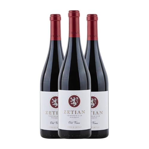 Victoria Ordóñez Zetian Tempranillo Vino de la Tierra de Castilla 75 cl Rotwein (Karton mit 3 Flaschen von 75 cl) von Bodegas Victoria Ordóñez e Hijos