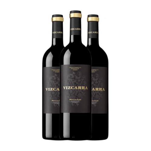 Vizcarra Tempranillo Ribera del Duero Alterung 75 cl Rotwein (Karton mit 3 Flaschen von 75 cl) von Bodegas Vizcarra