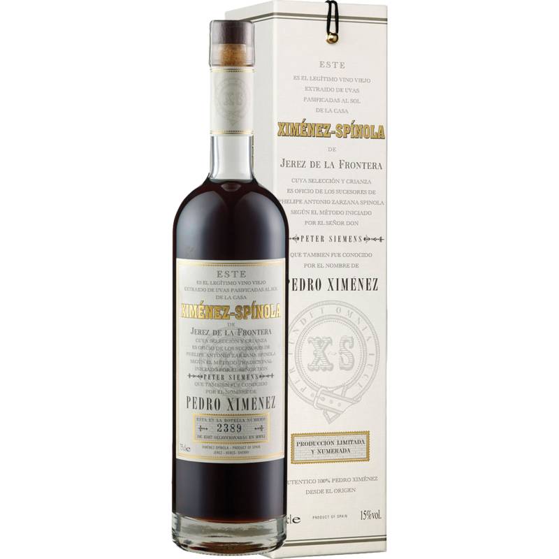 Very Old Harvest Pedro Ximenez D.O., Jerez de la Frontera, 15%Vol, 0,75 L, Sherry/Jerez, Spirituosen von Bodegas Ximènez-Spinola ,   ES 11408 Jerez de la frontera