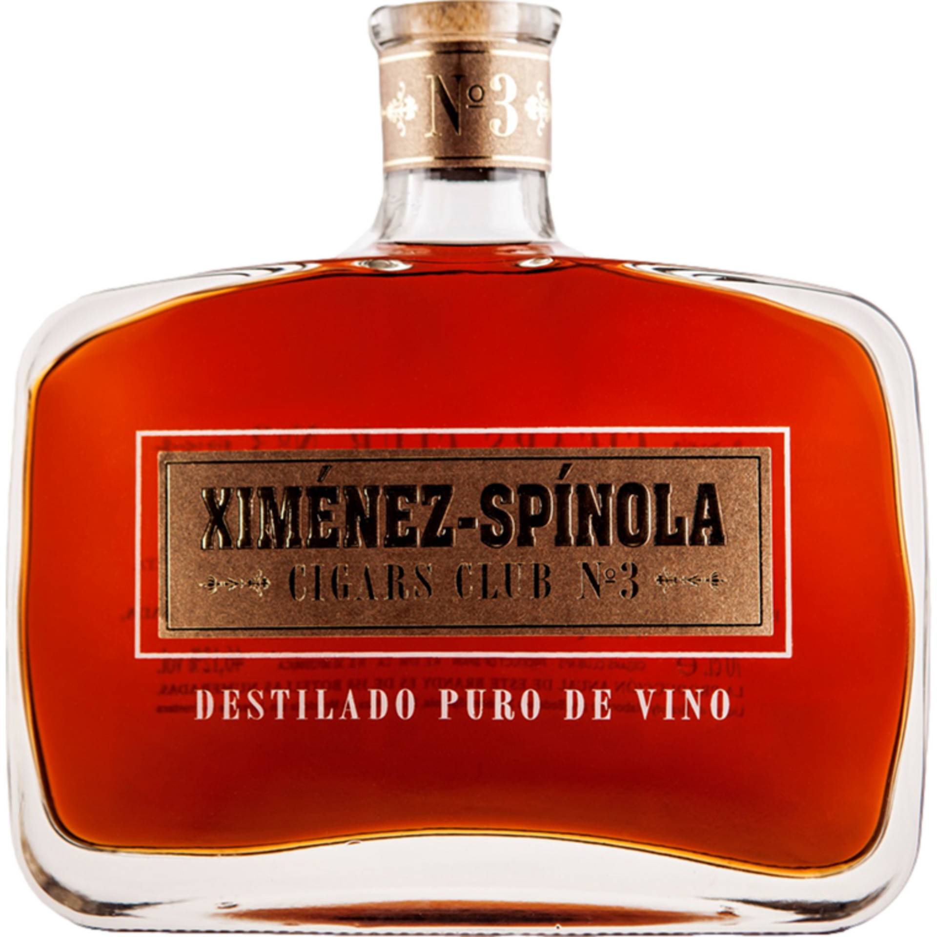 Ximénez-Spinola Cigars Club No. 3, Brandy, 46%, 0,7 L, Sherry/Jerez, Spirituosen von Bodegas Ximènez-Spinola ,   ES 11408 Jerez de la frontera