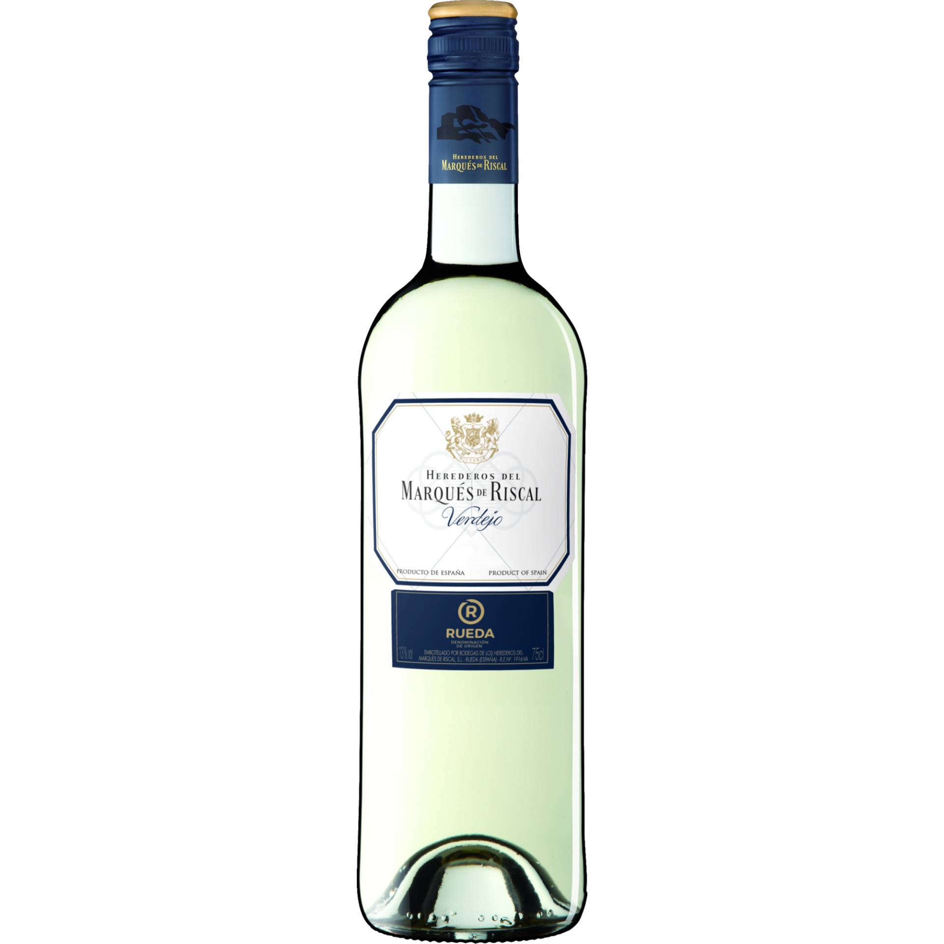 Marqués de Riscal Rueda Blanco Verdejo, Rueda DO, Kastilien - León, 2021, Weißwein von Bodegas de Los Herederos del Marques de Riscal, S.L., 47490 - Rueda - Espana