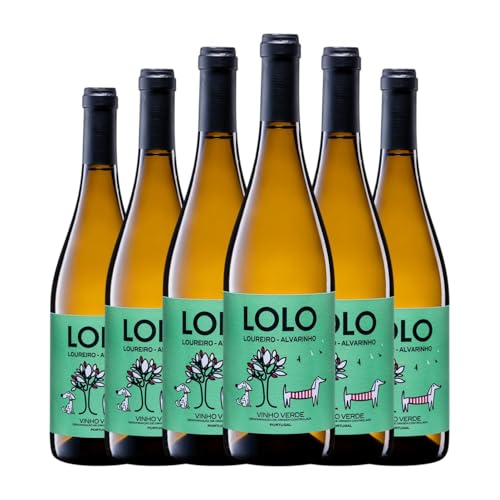 Paco & Lola Lolo Loureiro Albariño Vinho Verde Jung 75 cl Weißwein (Karton mit 6 Flaschen von 75 cl) von Bodegas y Viñedos Paco & Lola