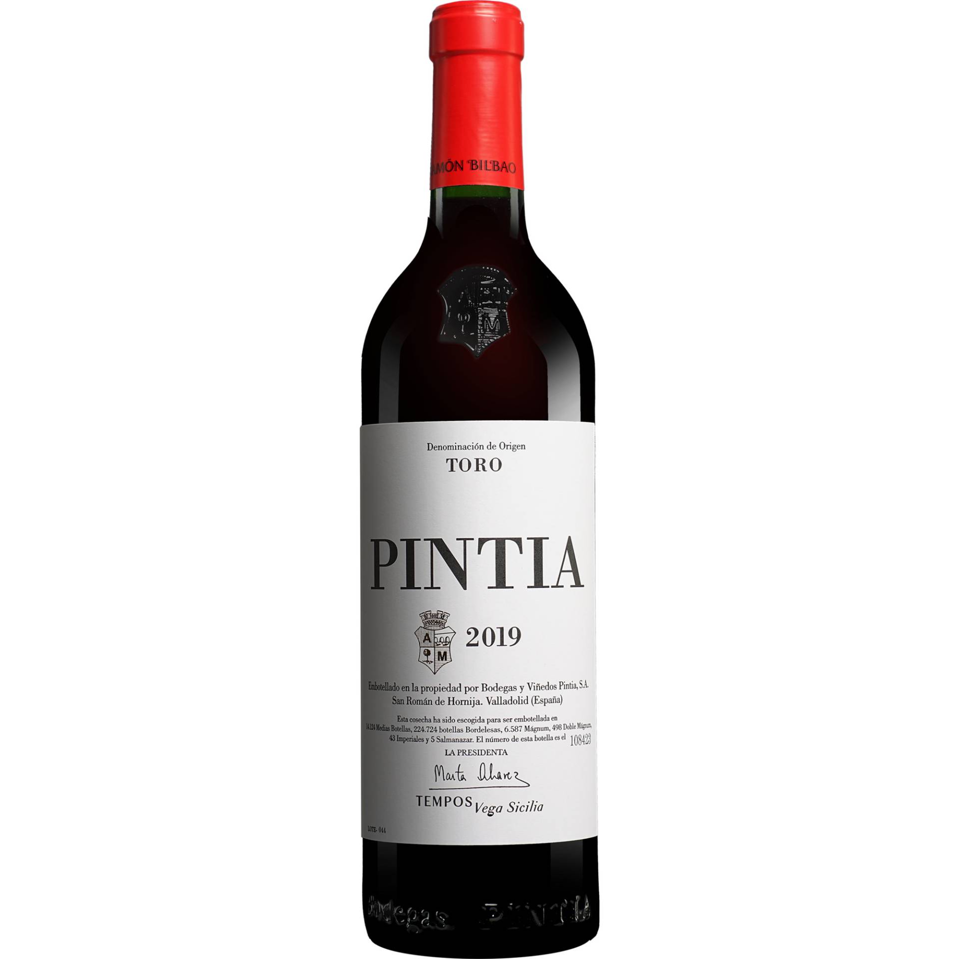 Pintia 2019  0.75L 15% Vol. Rotwein Trocken aus Spanien von Bodegas y Viñedos Pintia