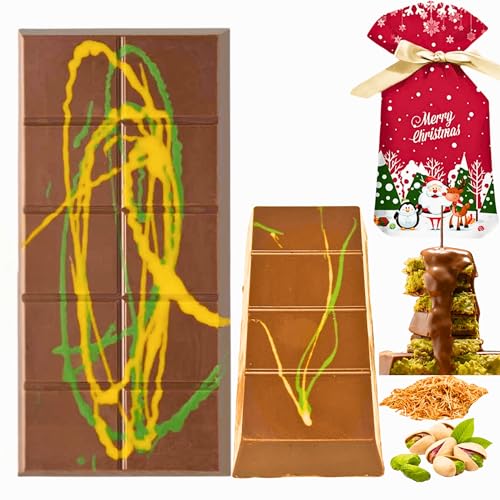 200 g + 100 g Dubai Schokolade mit Pistazien & Kunafeh | Premium Pistazien Schokolade | Handgefertigte Kadayif Schokolade | Dubai chocolate,Dubai choco (200 g + 100 g Dubai Schokolade) von Bodesa Valore