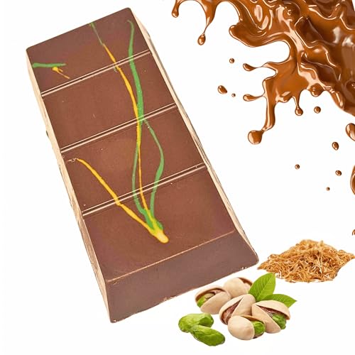 Premium Dubai Chocolate with Pistachio Cream – Handmade, Luxury Gift Box – Authentic Dubai Chocolate Experience (100g Premium Dark Dubai Chocolate) von Bodesa Valore