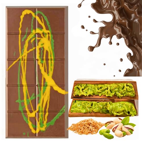 Premium Dubai Chocolate with Pistachio Cream – Handmade, Luxury Gift Box – Authentic Dubai Chocolate Experience (200g Premium Dubai Chocolate) von Bodesa Valore