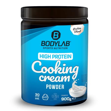 Bodylab24 High Protein Cooking Cream Powder 900g, mit 26 g Protein je Portion, perfekte fett- und kalorienarme Alternative zu herkömmlicher Kochsahne, ideal zum Kochen & Backen geeignet von Bodylab24