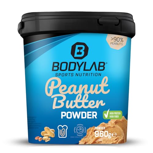 Bodylab24 High Protein Peanut Butter Powder Light 960g, proteinhaltiges Pulver aus gemahlenen Erdnüssen, mit allen Nährstoff-Vorteilen von Erdnüssen bei deutlich geringerem Fettanteil von Bodylab24