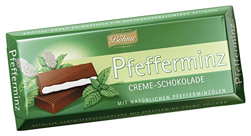 Böhme Pfefferminz Creme-Schokolade, 10er Pack (10 x 100 g) von Böhme