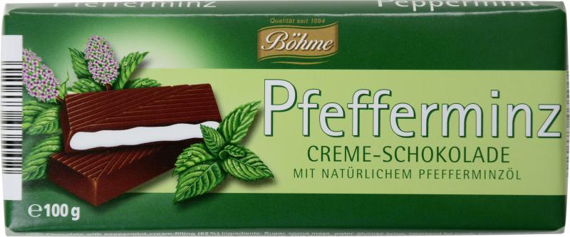 Böhme Pfefferminz Creme-Schokolade von Böhme