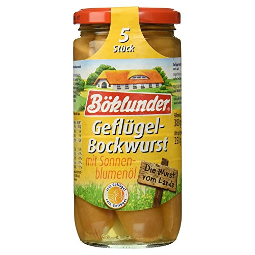 Böklunder Geflügel-Würstchen in Eigenhaut, 5 Stück, 250 g von Böklunder