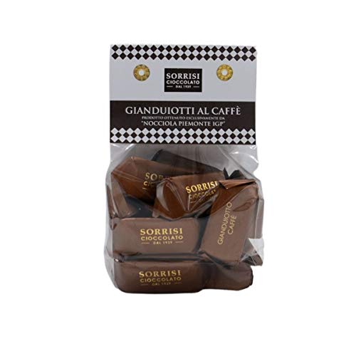 Gianduiotti al Caffé, Gianduia-Nougat-Pralinen, Kaffee, Haselnüsse Piemont IGP, 200g, Boella & Sorrisi von Boella & Sorrisi Srl