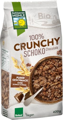 100% Schoko Crunchy 2 x 400 gr von Bohlsener Mühle