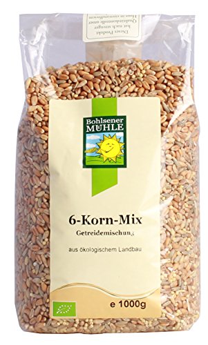 Bohlsener Mühle 6 Korn-Mix (Weizen, Roggen, Hafer, Gerste, Dinkel, Hirse), 1.0 kg von Bohlsener Mühle