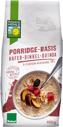 Porridge-Basis Hafer-Dinkel-Quinoa, 3-Flocken von Bohlsener Mühle