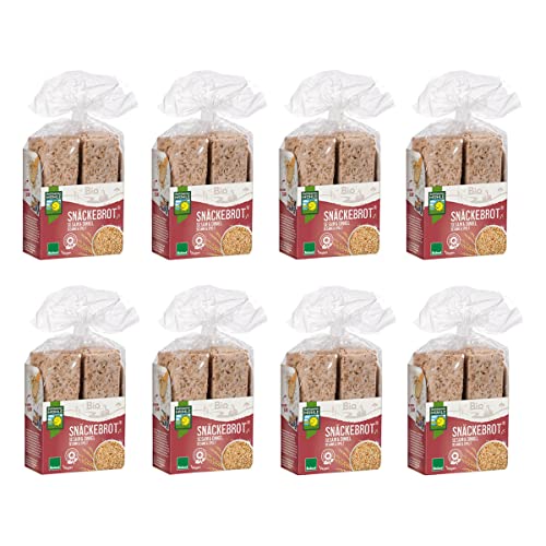 Bohlsener Mühle - Sesam und Dinkel Snäckebrot - 200 g - 8er Pack von Bohlsener Mühle