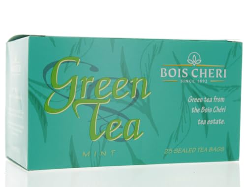 Bois Cheri Grüner Tee mit Minze (50g - 25 Beutel) aus Mauritius von Bois Cheri