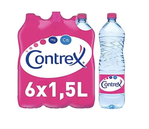 Contrex Natürliches Mineralwasser, 6 x 1,5 l – Verkauf pro Einheit von Contrex