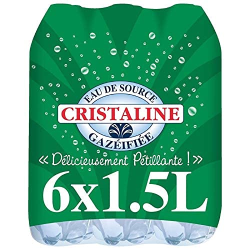 Cristaline Quellwasser, Wassersprudel, 6 x 1,5 l, Preis pro Stück von Boissons