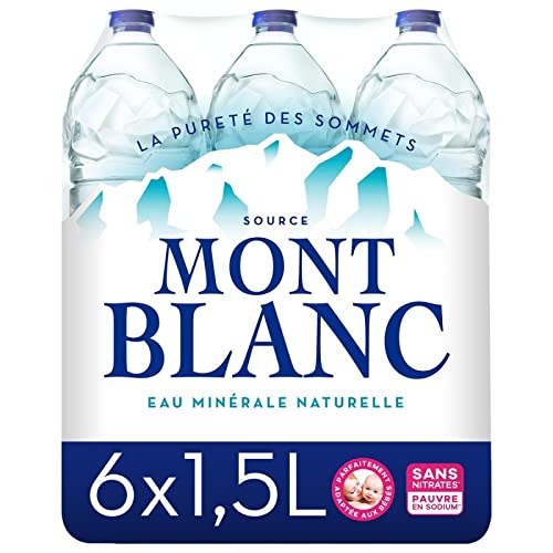 Mont Blanc Mineralwasser, natürlich, 6 x 1,5 l von Boissons