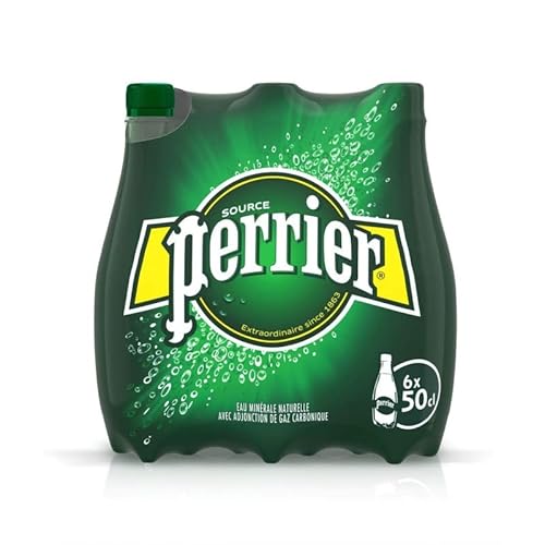 Perrier - Kohlensäurehaltiges Mineralwasser - 500 ml - 6er-Set - Elegantes, prickelndes und erfrischendes Mineralwasser - Kein Zucker - Keine Kalorien - Getränke für unterwegs von Boissons