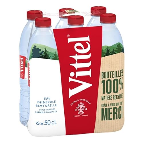 Vittel Mineralwasser, natürlich, 6 x 50 cl, 2 Stück von Boissons