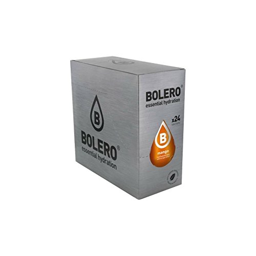 BOLERO Drinks 24 Beutel 9 Gramm Geschmack MANGO - Sofortige Vorbereitung für Getränke mit Stevia und Vitamin C und ohne Zucker von Bolero