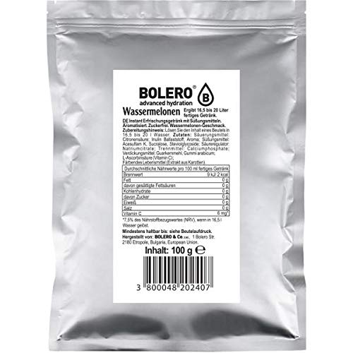 Bolero Drinks Getränkepulver, 100 g Beutel (Wassermelone) von Bolero