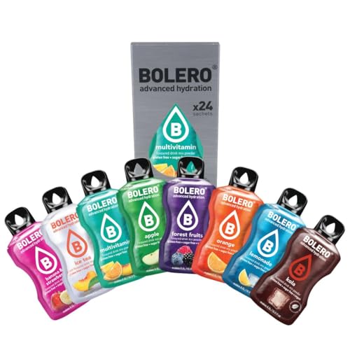 Bolero KIDS MIX 24x3g | Saftpulver ohne Zucker, gesüßt mit Stevia + Vitamin C | geeignet für Kinder, Sportler und Diabetiker | glutenfrei und veganfreundlich von Bolero