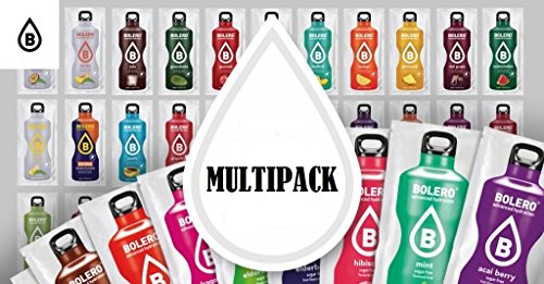 Bolero Zuckerfreie Getränke Multipack 24 Fruchtaromen Instant Drink mit Stevia von Bolero