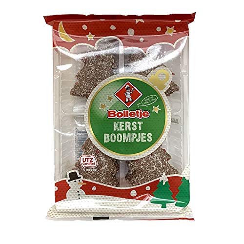 Bolletje Kerstboompjes I Schokoladen-Beschuit-Kekse mit Kokosraspeln I Weihnachtskekse I 150 g von Bolletje